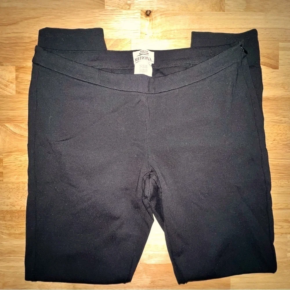 Merona Women’s Black Stretch Pants Size 10 – Sleek and Versatile